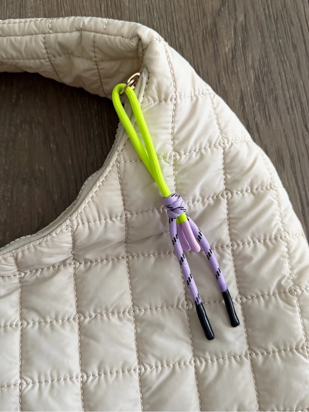 Shiraleah Ezra Cream Ivory Quilted Hobo Shoulder Bag NEW missing tags